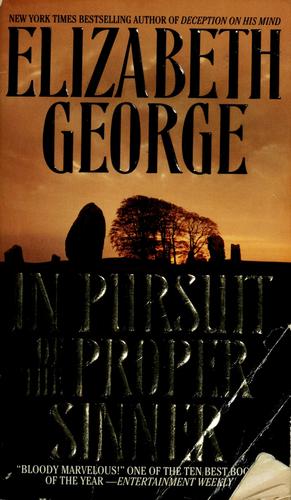 Elizabeth George: In pursuit of the proper sinner (2000, Bantam Books)