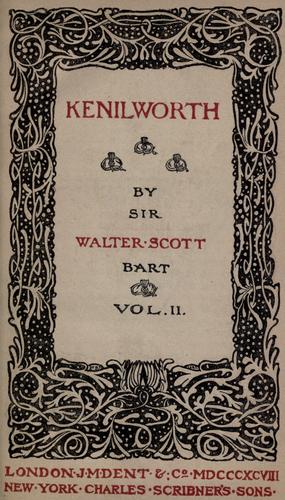 Sir Walter Scott: Waverley novels (1897, J.M. Dent)