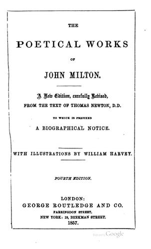 John Milton: The poetical works of John Milton. (1853, G. Routledge)