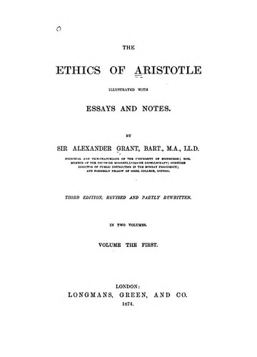Aristotle: The ethics of Aristotle. (Ancient Greek language, 1973, Arno Press)