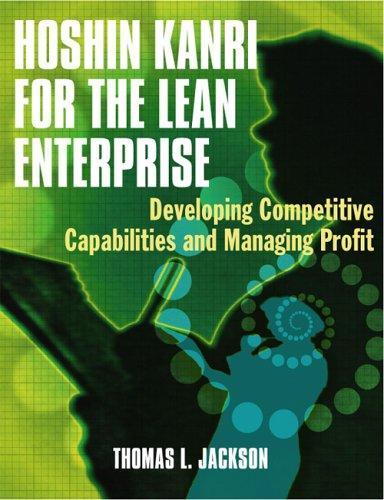 Thomas L. Jackson: Hoshin Kanri for the Lean Enterprise (Paperback, 2006, Productivity Press)