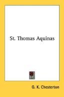Gilbert Keith Chesterton: St. Thomas Aquinas (Paperback, 2007, Kessinger Publishing, LLC)
