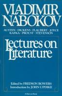 Vladimir Nabokov: Lectures on literature (1980, Harcourt Brace Jovanovich)