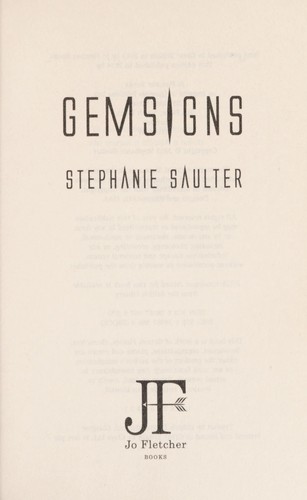 Stephanie Saulter: Gemsigns (2014)