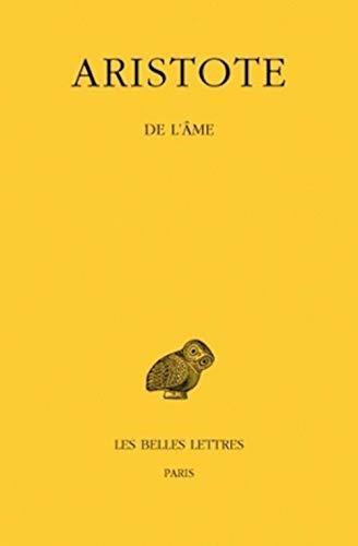 Aristotle: De l'âme (French language, 1989)