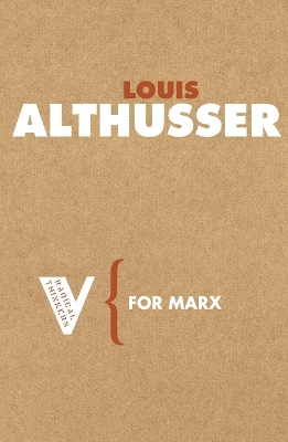 Louis Althusser: For Marx (2005, Verso)