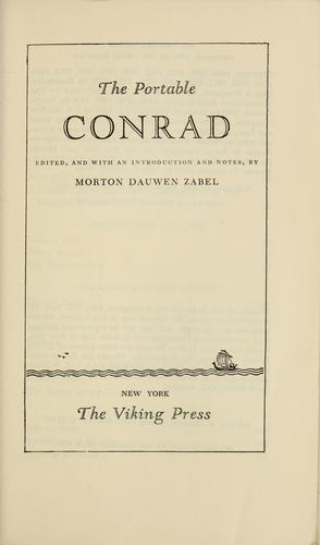 Joseph Conrad: The portable Conrad (1947, Viking Press)