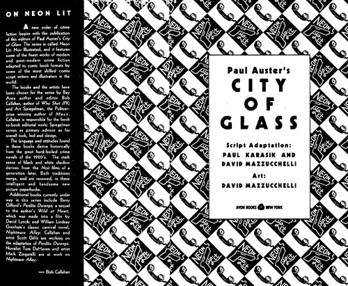 Paul Auster: City of Glass (2004, Faber and Faber)