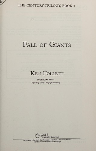 Ken Follett: Fall of giants (2014)