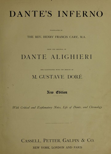 Dante Alighieri: Dante's Inferno (1900, Thompson & Thomas)