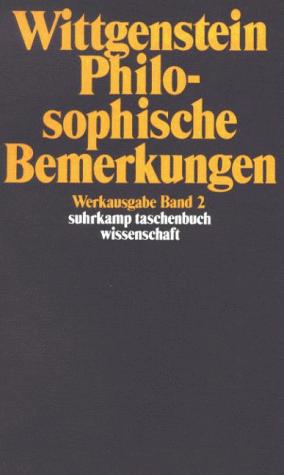 Ludwig Wittgenstein, Rush Rhees: Philosophische Bemerkungen. (Paperback, German language, 2001, Suhrkamp)