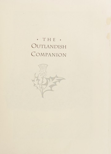 Diana Gabaldon: The outlandish companion (1999, Delacorte Press)