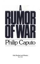 Philip Caputo: A rumor of war (1977, Holt, Rinehart and Winston)