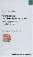 Immanuel Kant: Grundlegung zur Metaphysik der Sitten (German language, 2004, Vandenhoeck & Ruprecht)