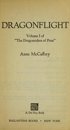 Anne McCaffrey: Dragonflight (1985, Professional Services Center for the Visually Handicapped [Wisconsin Dept. of Public Instruction])