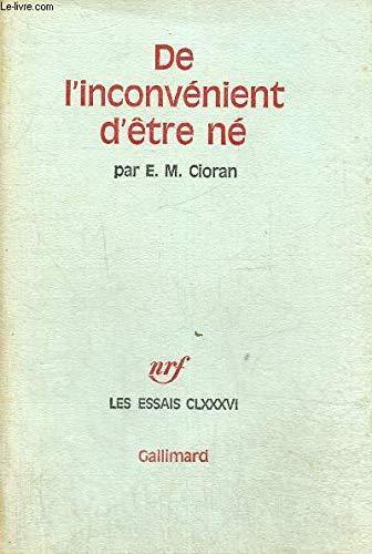 Emil Cioran: De l'inconvénient d'être né (French language, 1973)