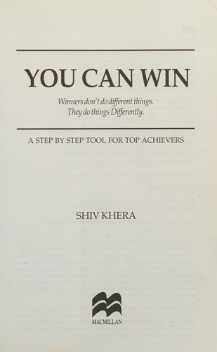 Shiv Khera: You can win (2002, Macmillan)