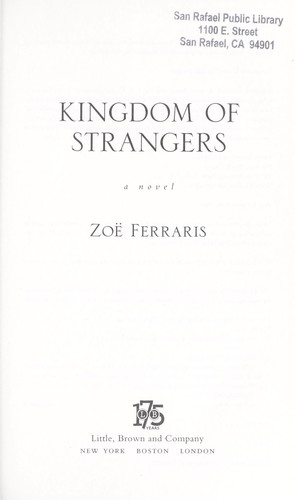Zoë Ferraris: Kingdom of strangers (2012, Little, Brown and Company)