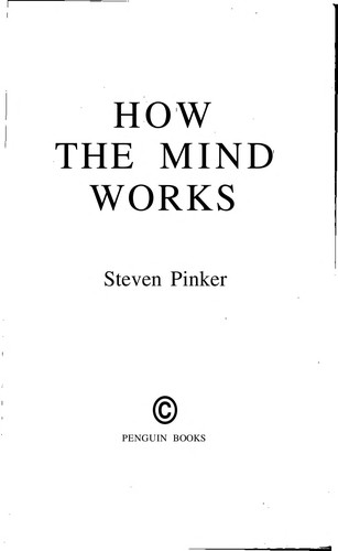 Steven Pinker: How the mind works (1999, Norton)