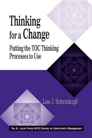 Lisa J. Scheinkopf: Thinking for a Change (Hardcover, 1999, CRC)