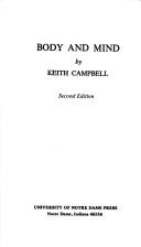 Campbell, Keith: Body and mind (1984, University of Notre Dame Press)