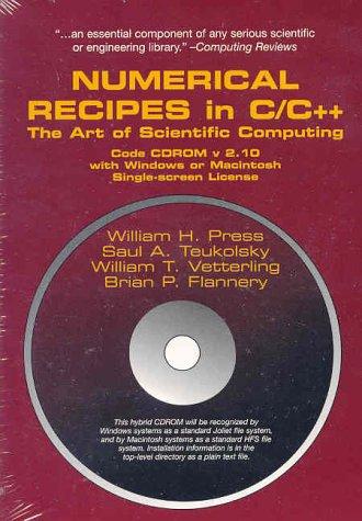 William H. Press, Brian P. Flannery, Saul A. Teukolsky, William T. Vetterling: Numerical Recipes in C & C++ Source Code CD-ROM with Windows, DOS, or Mac Single Screen License (AudiobookFormat, 2002, Cambridge University Press)