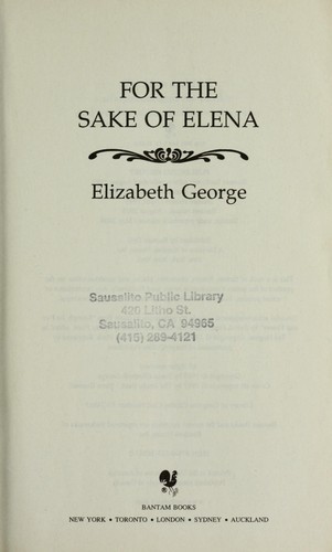 Elizabeth George: For the sake of Elena (2008, Bantam Books)