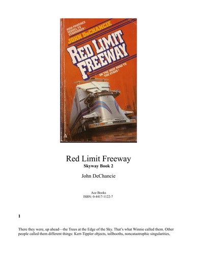 John DeChancie: Red Limit Freeway (1991, Ace Books)
