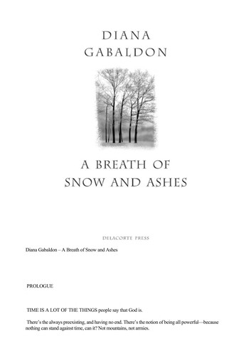 Diana Gabaldon: A breath of snow and ashes (2005, Doubleday Canada)