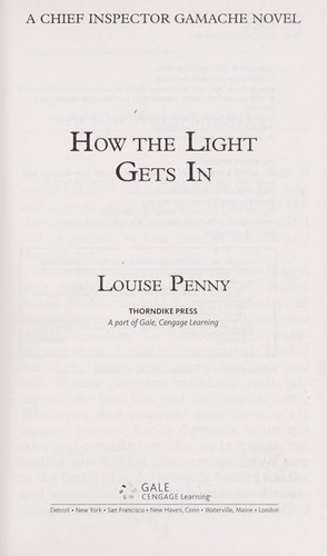 Louise Penny: How the light gets in (2013)