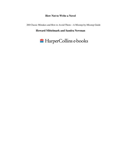 Howard Mittelmark, Sandra Newman: How Not to Write a Novel (Paperback, 2008, Collins)