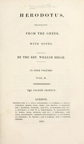 Herodote: Herodotus. (1821, F.C. and J. Rivington)