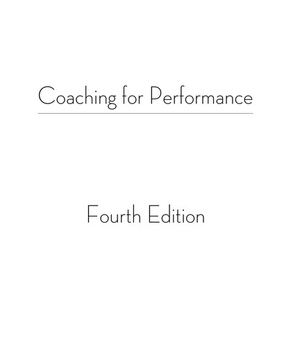 Whitmore, John Sir: Coaching for performance (2009, Nicholas Brealey)