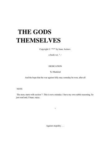 Isaac Asimov: The Gods Themselves (1973, Grafton)