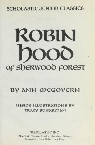 Ann McGovern: Robin Hood of Sherwood Forest (Hardcover, 2003, Tandem Library)