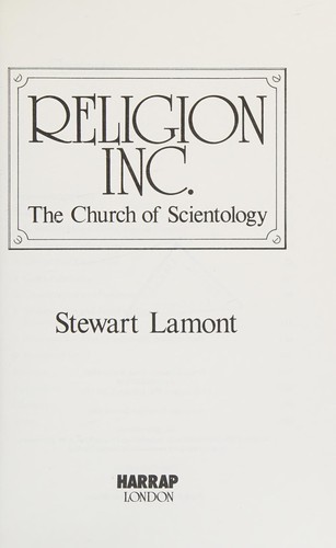 Stewart Lamont: Religion Inc. (1986, Harrap)
