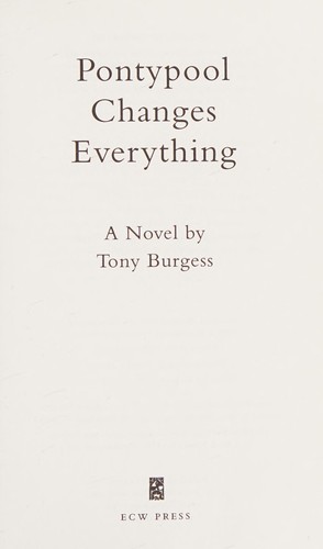 Tony Burgess: Pontypool changes everything (1998, ECW Press)