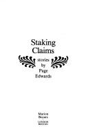 Page Edwards: Staking claims. (1980, Boyars)