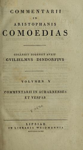 Aristophanes: Comoediae (Ancient Greek language, 1794, Weidmann)