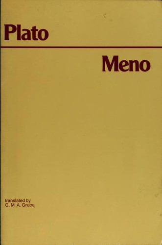 Plato: Meno (1989, Hackett Publishing Company)