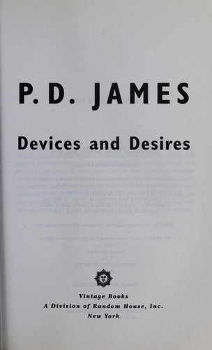 P. D. James: Devices and desires (1989, Faber and Faber)