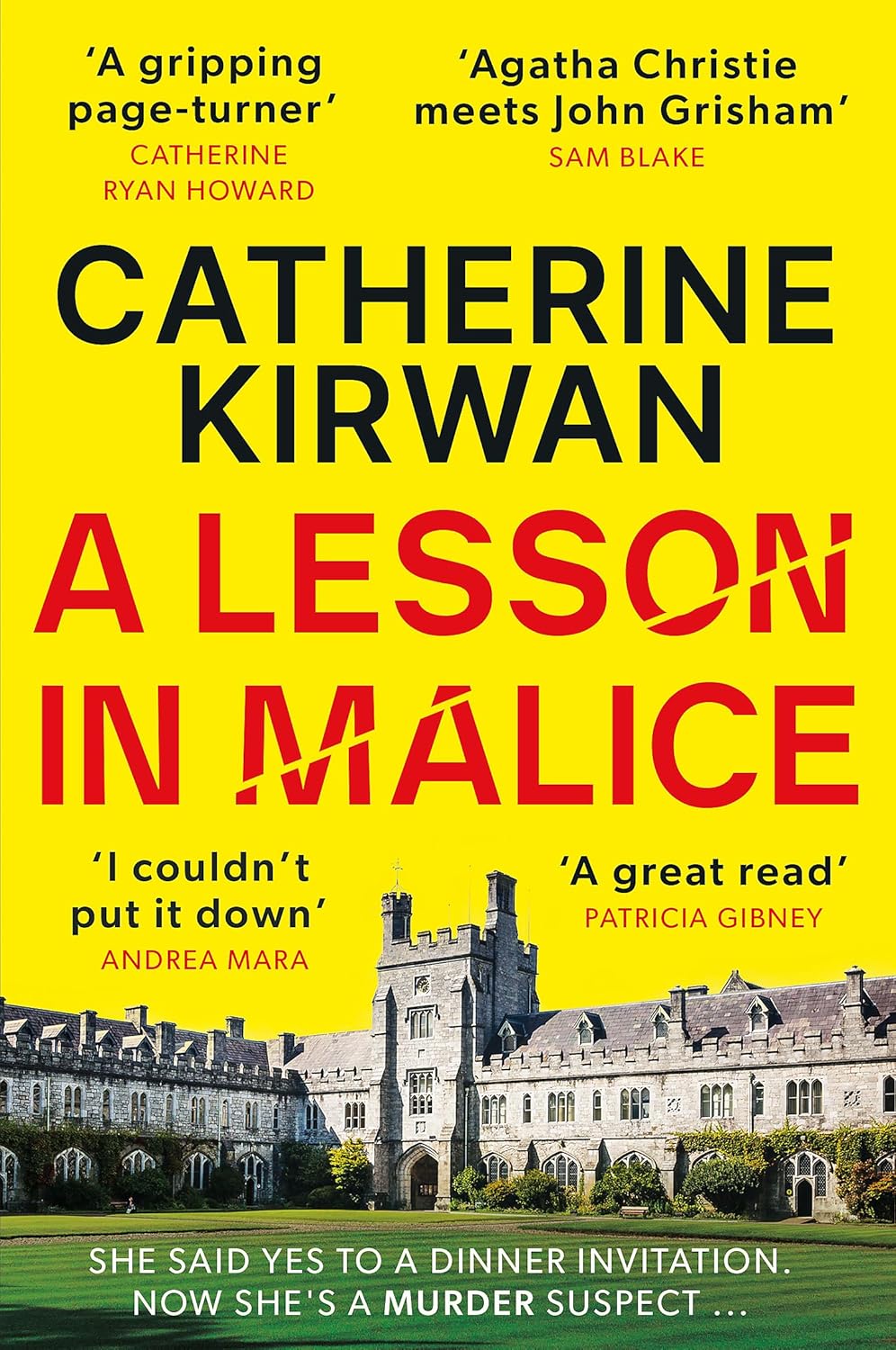 Catherine Kirwan: A Lesson in Malice (2024, Hachette Ireland)