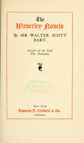 Sir Walter Scott: Waverley novels. (1800, T.D. Crowell)