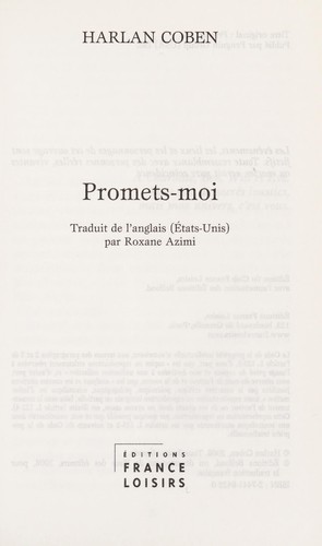 Harlan Coben: Promets-moi (French language, 2006, Éd. France loisirs)