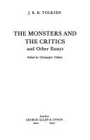 J.R.R. Tolkien: The monsters and the critics, and other essays (1983, Allen & Unwin)