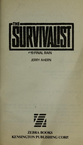 Jerry Ahern: Final rain (1989, Kensington Pub. Corp.)