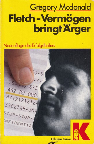 Gregory Mcdonald: Fletch - Vermögen bringt Ärger (German language, 1984, Ullstein)