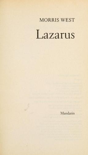 Morris West: Lazarus. (1991, Mandarin)