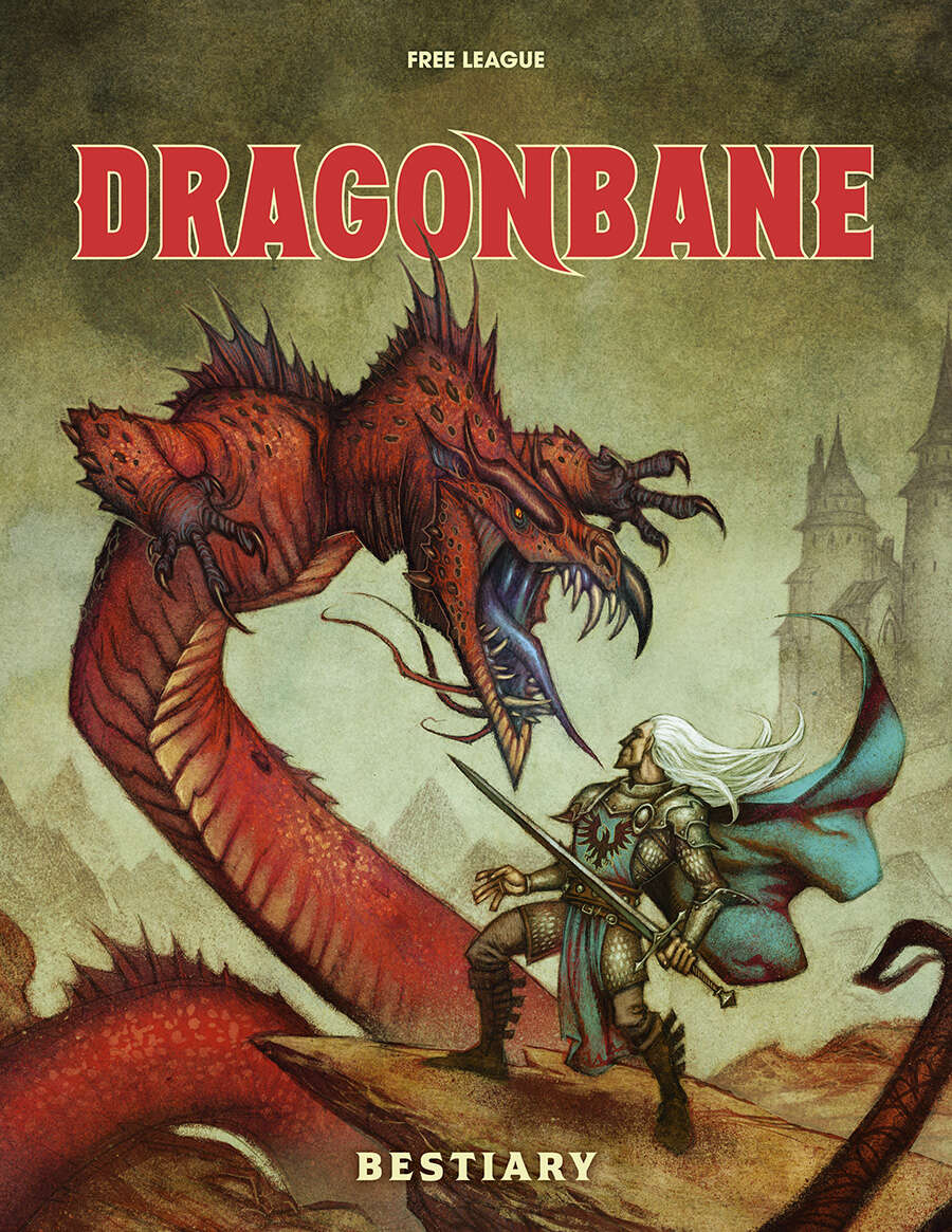 Magnus Seter, Tomas Härenstam, Andreas Marklund, Mattias Johnsson Haake: Dragonbane Bestiary (Hardcover, english language, 2024, Free League Publishing)