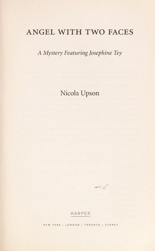 Nicola Upson: Angel with two faces (2010, Harper Paperbacks)